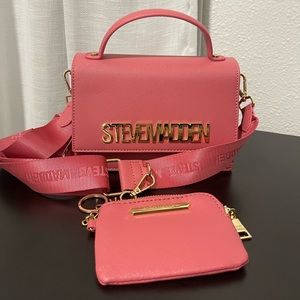 Pink Steve Madden Crossover Bag with Coin Purse